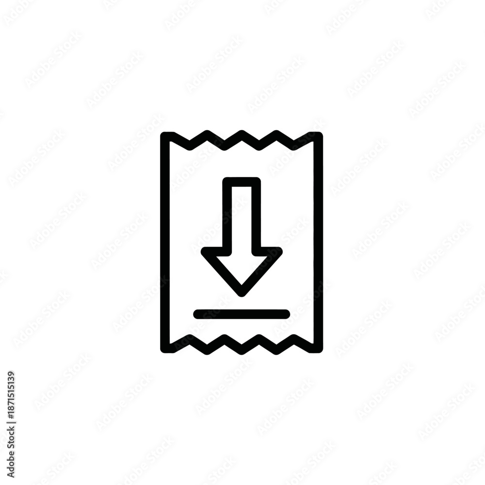 Fototapeta premium Digital Download Icon Illustration for File Transfer and Data Sharing