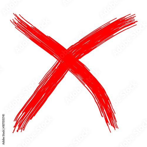 Cross Icon Hand Drawn Sketch Effect