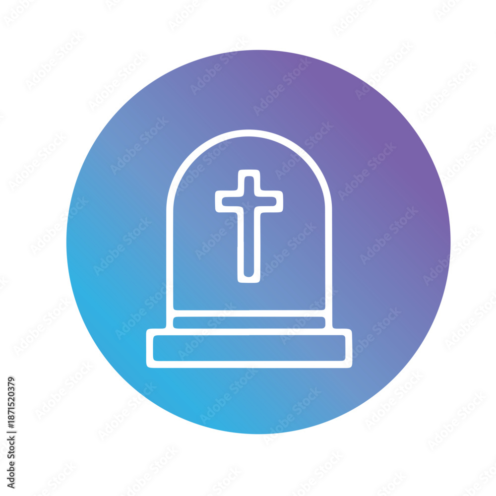 Obraz premium Death and remembrance icon vector design