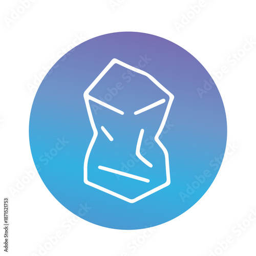 Plastic materials and recycling icon vector design 
