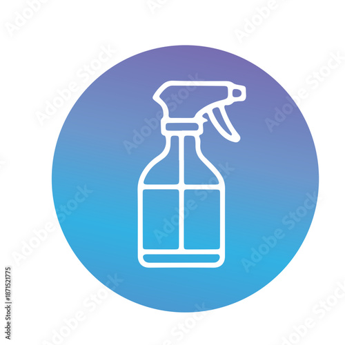 Plastic materials and recycling icon vector design 