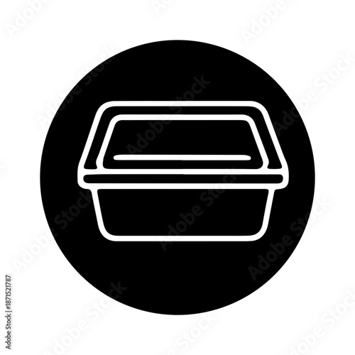 Plastic materials and recycling icon vector design 
