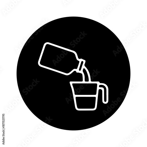 Plastic materials and recycling icon vector design 