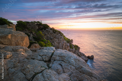 Sonnenaufgang in Cala Rajada.