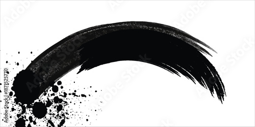 Brush strokes templates, vector grunge paintbrush