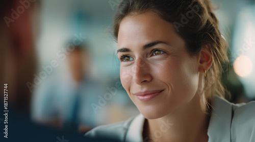 Wallpaper Mural Job interview human resources recruitment faceless woman explain hiring process HR communication networking team collaboration chat strategy discussion Torontodigital.ca