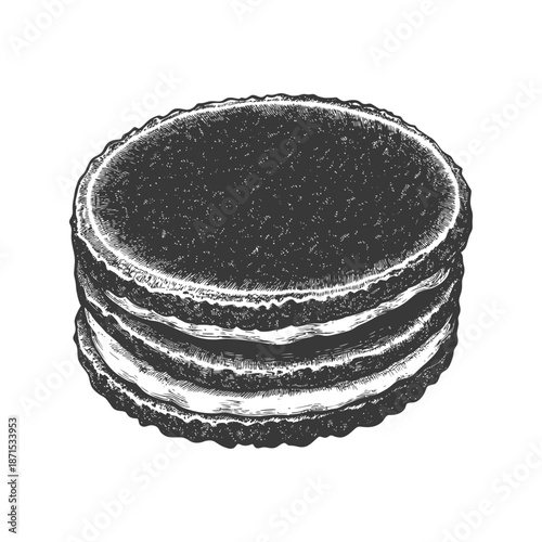 Delicious Chocolate Sandwich Cookies Sweet Treat