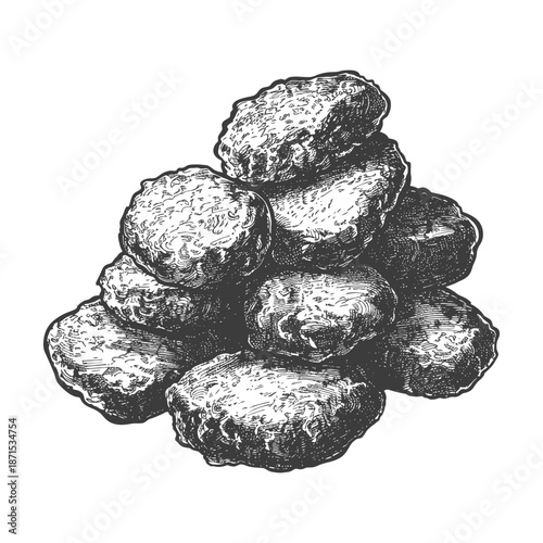 A Stack of Delicious Homemade Meatballs Ready To Eat