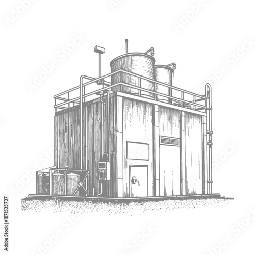 Industrial Water Treatment Facility Building Design