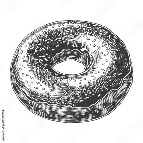 A Delicious Sprinkled Chocolate Glazed Donut