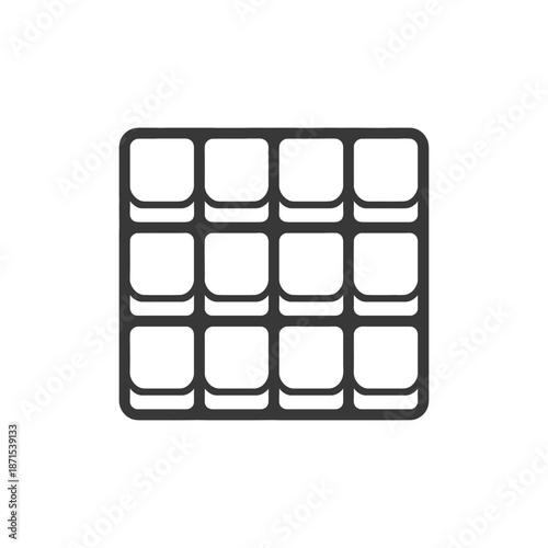 A Simple Graphic Showing A Grid Of Squares