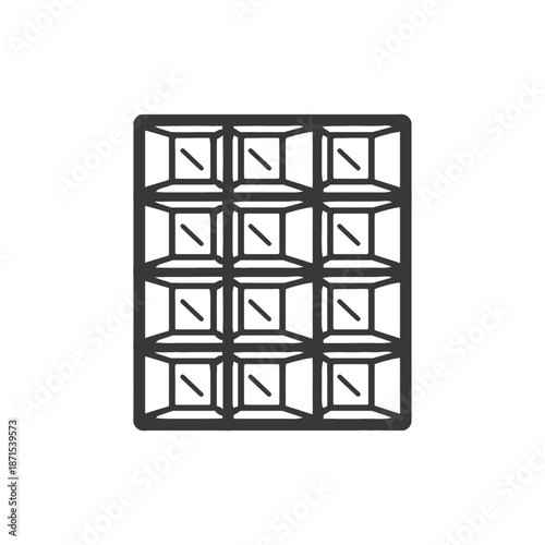 A Graphic Illustration Of A Chocolate Bar