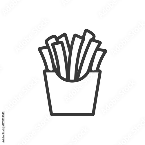 French Fries in a Cardboard Container