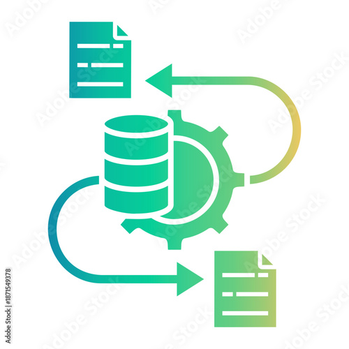 data integration Gradient icon