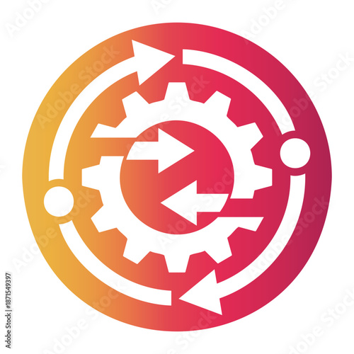 data integration Gradient icon