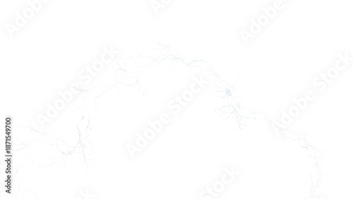 Abstract energy wave, isolated on transparent background