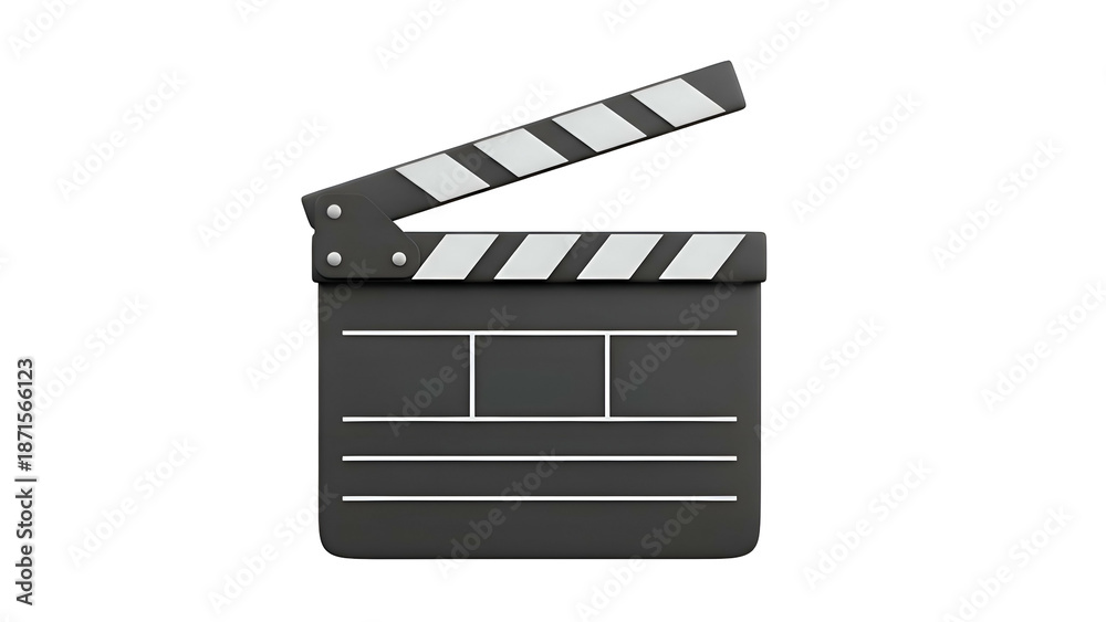 Fototapeta premium Film Clapperboard Icon Illustration Design Element.