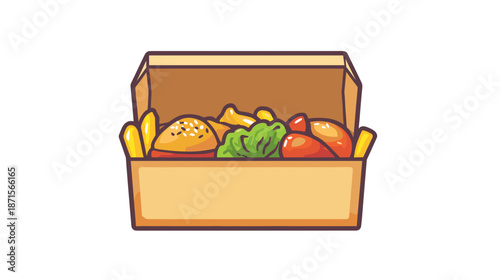 Carton Box Filled with Fresh Produce.