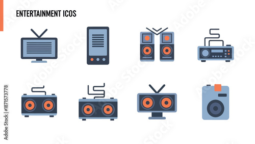 Collection of Various Electronic Devices Icons.