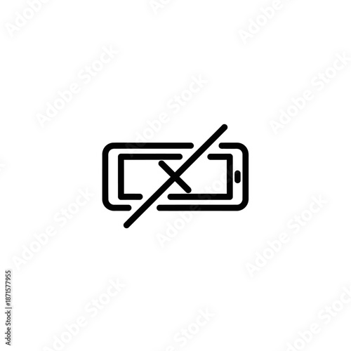 Digital Payment Icon Showing No Cash or Card Needed for Transactions