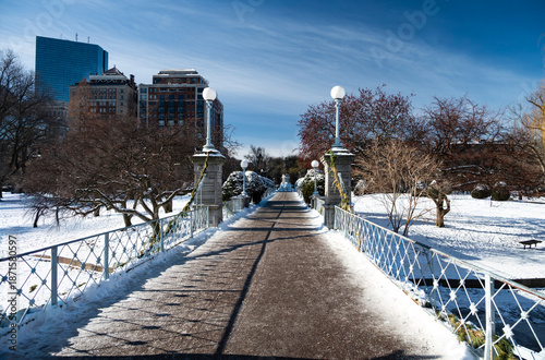 Boston Public Garden , the first public garden in USA.