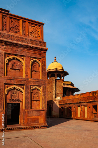 The Agra Fort (Qila Agra) is a historical Mughal fort in the city of Agra, also known as Agra's Red Fort. 