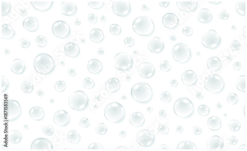 水滴のシームレス背景パターン｜Seamless Water Droplets Pattern Background