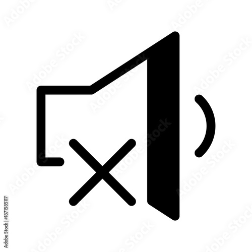 Mute Icon Vector Symbol Design Illustration