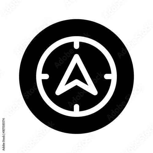 Compass Icon Vector Symbol Design Illustration