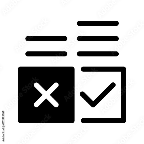 Voting Result Icon Vector Symbol Design Illustration
