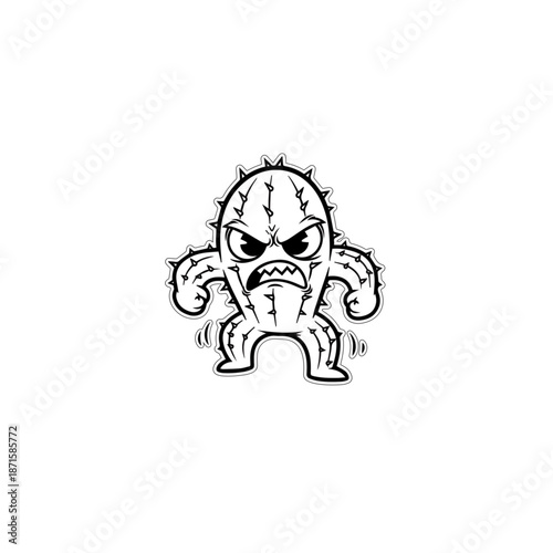 Angry Cactus Character