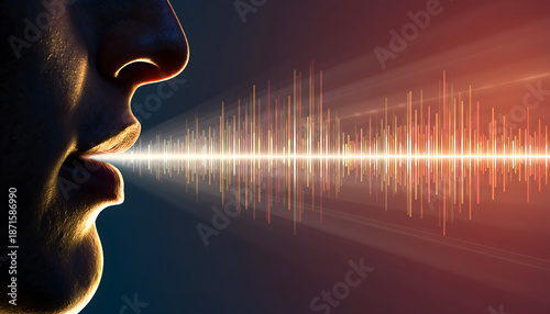 Voice Sound Wave Visualization Concept
