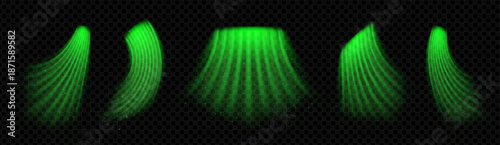 Fresh green wind flows in a magical swirl for eco friendly designs and mint aroma effects. Realistic organic waves and 3d spring energy create a clean, flying breeze for nature themed graphics.