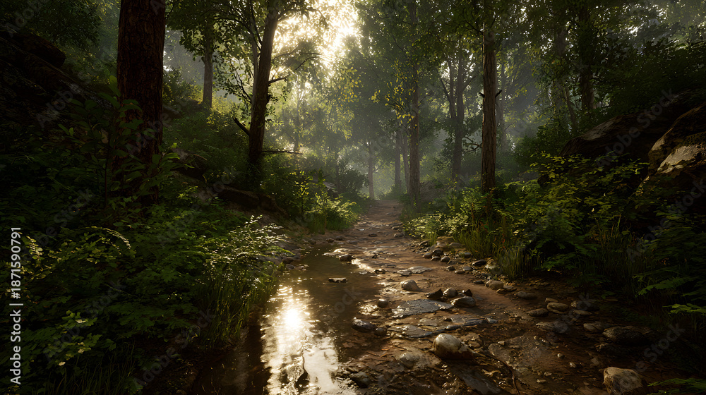 Obraz premium Environment forest plant green water