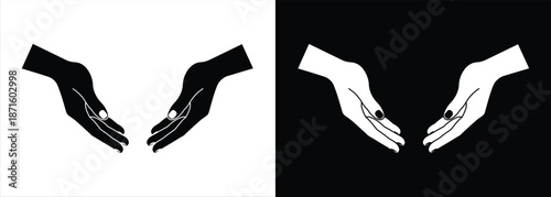 Contrasting Hands Holding Sphere A Symbol of Balance and Duality