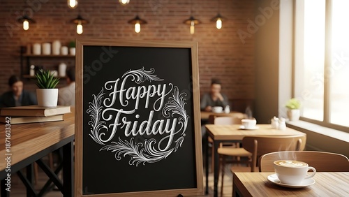 Happy Friday Coffee Shop Interior