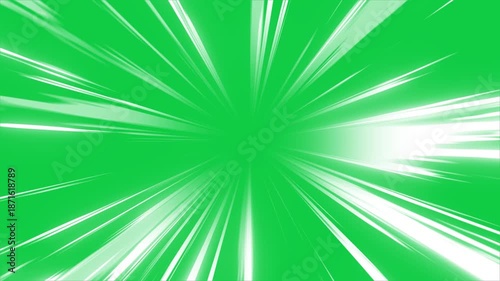 Cartoon Speed Effect with Green Screen Background