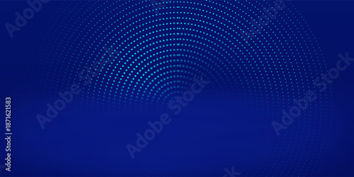3D dark blue cylindrical podium background with lighting dot in semi circle shape. Minimalist mockup pedestal. Abstract product display scene presentation, Stage for showcase. Vector platforms design.