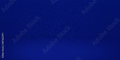 3D dark blue cylindrical podium background with lighting dot in semi circle shape. Minimalist mockup pedestal. Abstract product display scene presentation, Stage for showcase. Vector platforms design.
