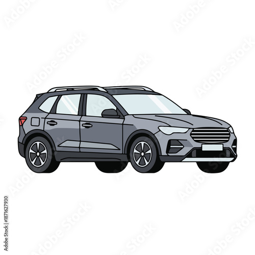 Black sports car isolated on white background with wheels and luxury design silhouette