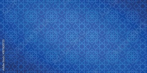 Blue Ramadan kareen seamless pattern Abstract vector islamic mubarak arabic and swatches oriental line texture modern simple wallpaper geometric diagonal design elements ornamental vector patterns