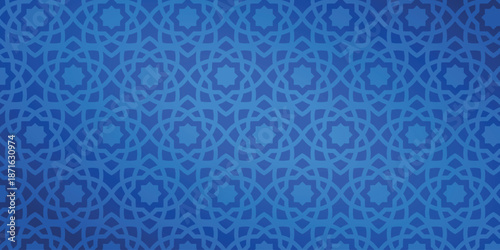 Blue Ramadan kareen seamless pattern Abstract vector islamic mubarak arabic and swatches oriental line texture modern simple wallpaper geometric diagonal design elements ornamental vector patterns