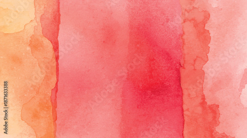 Vibrant watercolor stripes in shades of pink and orange hues