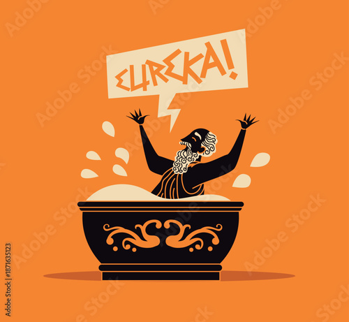 archimedes in the bath shouting eureka