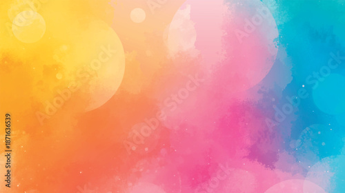 Vibrant colorful background with gradient hues and soft bokeh effects