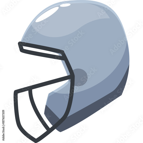 Stylized American Football Helmet