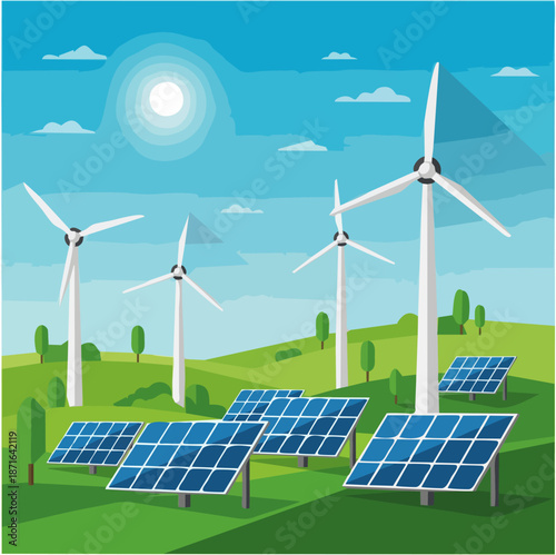 Renewable Energy Landscape wi...