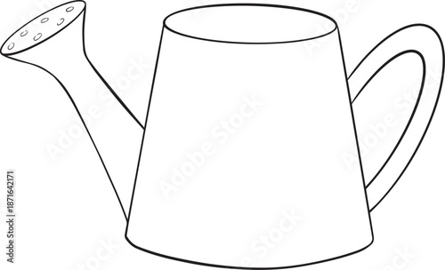 Watering pot vector illustration