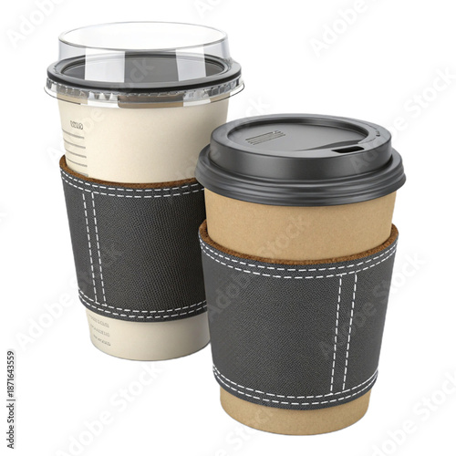 Practical thermally insulated drink cup carrier for hot and cold beverages, perfect for daily use at home, office, or on-the-go.
