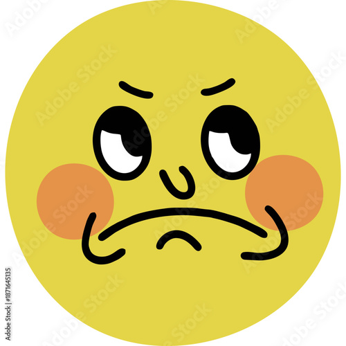 Unhappy Smiley Face Emoji